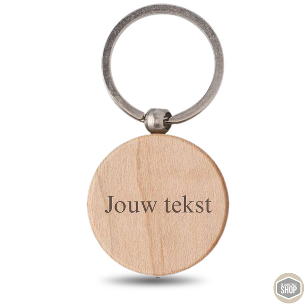 Sleutelhanger met eigen tekst