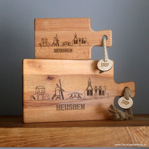skyline houten borrelplank | De Langstraatshop