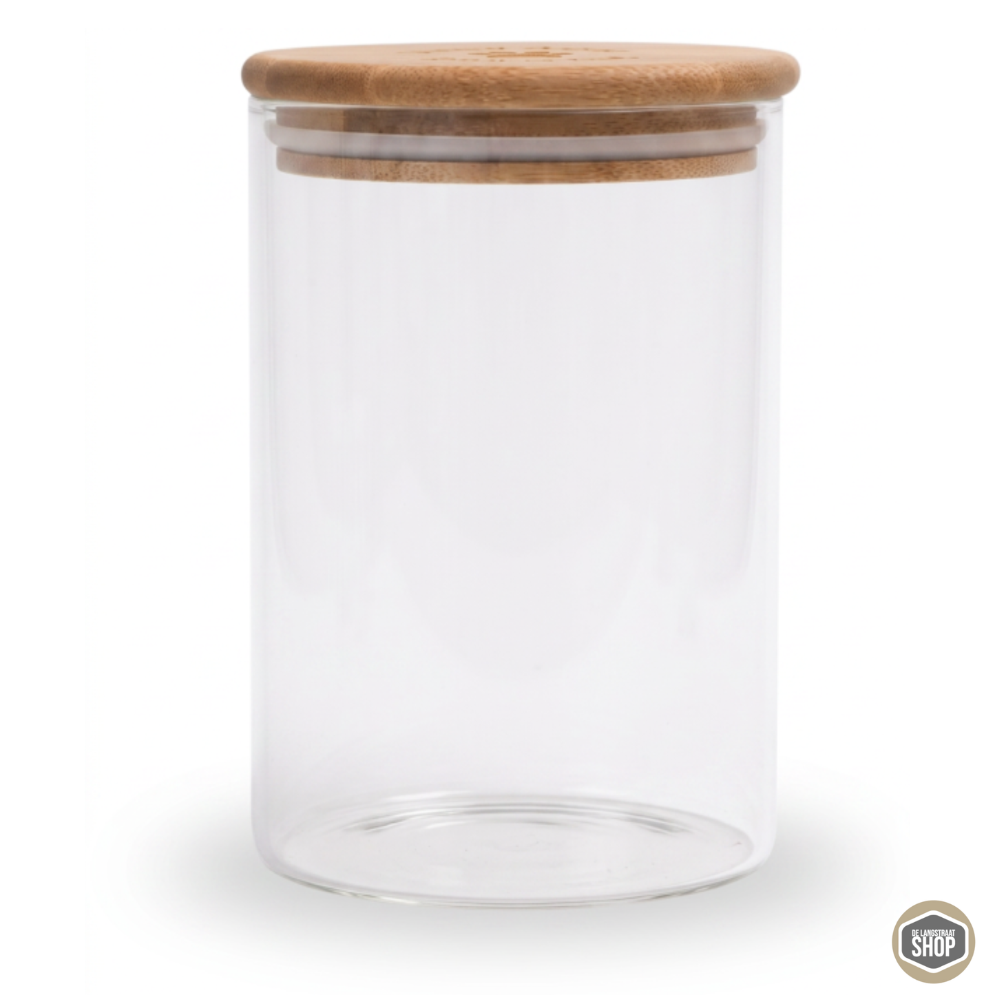 Gegraveerde snoeppot met houten deksel
