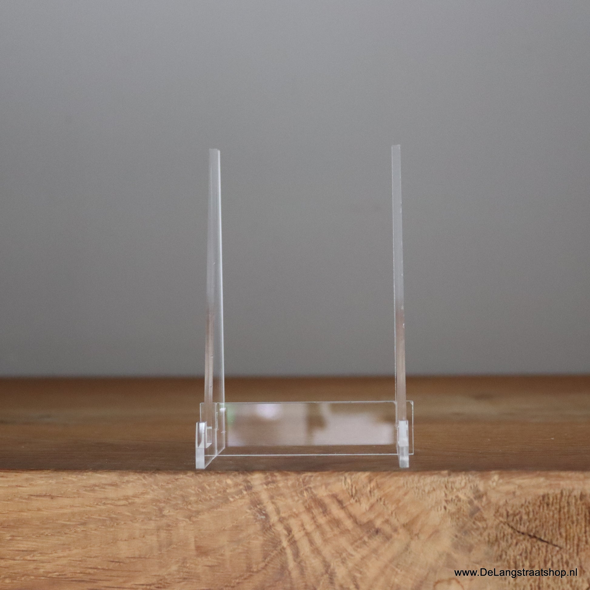 Transparante plexiglas tegelhouder voor het presenteren van decoratieve tegeltjes
