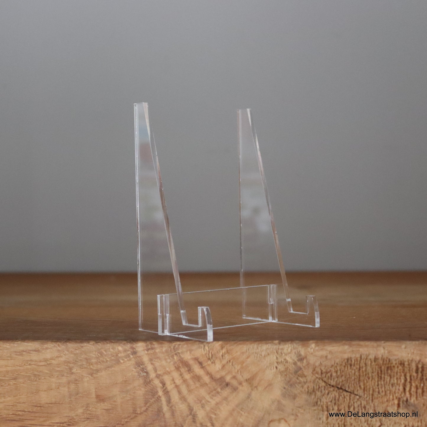 Transparante plexiglas tegelhouder voor het presenteren van decoratieve tegeltjes
