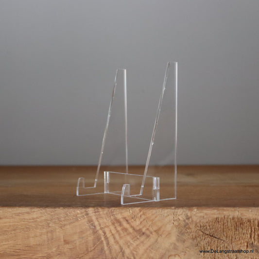Transparante plexiglas tegelhouder voor het presenteren van decoratieve tegeltjes