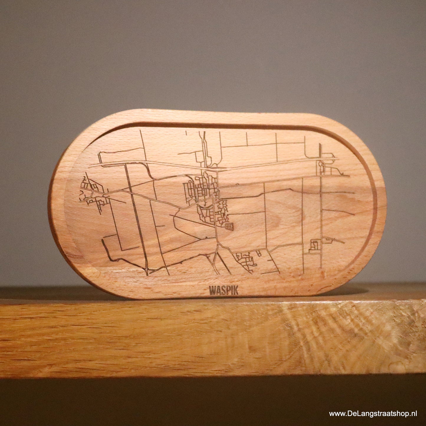 Houten koffie tray woonplaats| De Langstraatshop