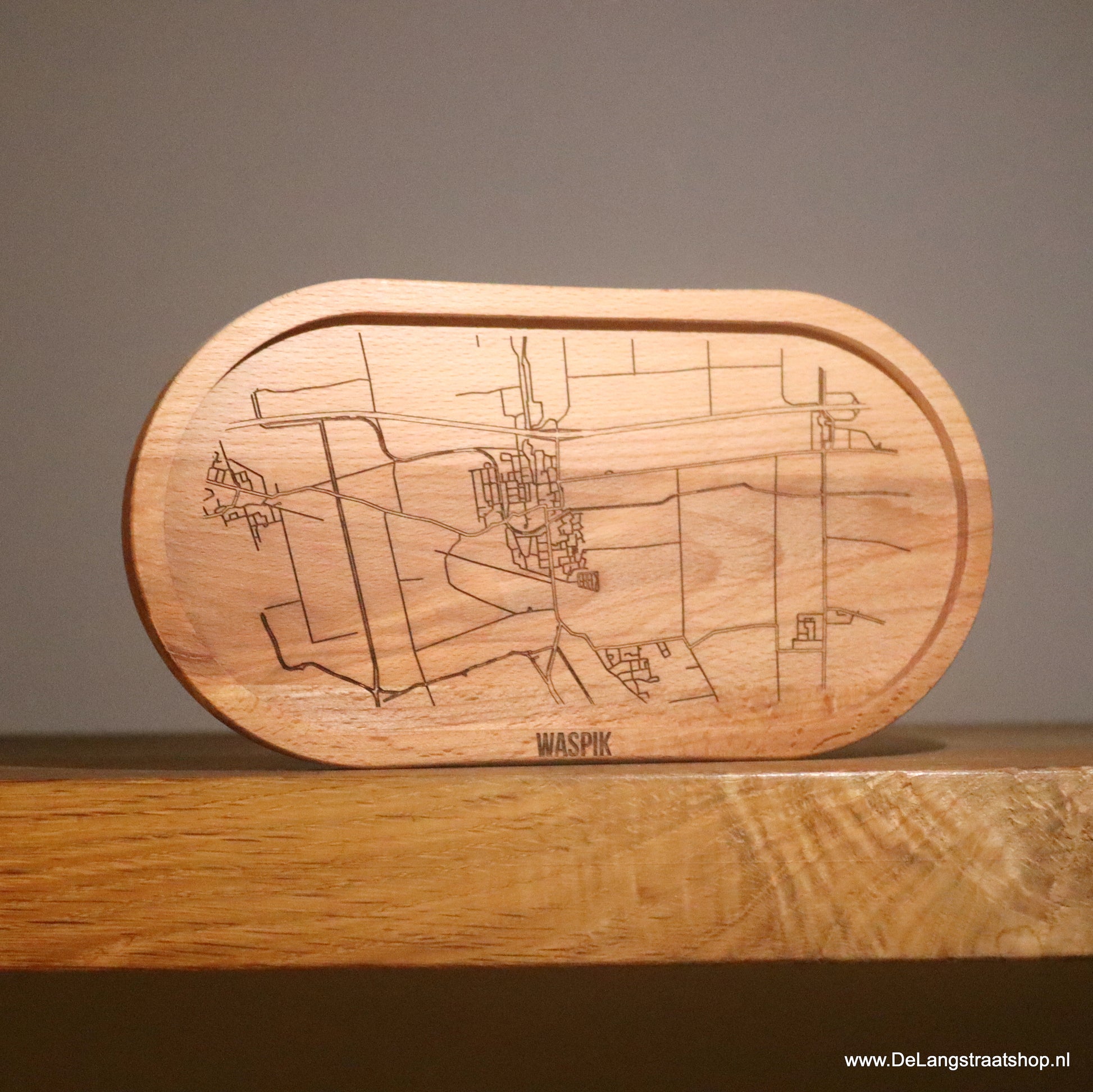 Houten koffie tray woonplaats| De Langstraatshop