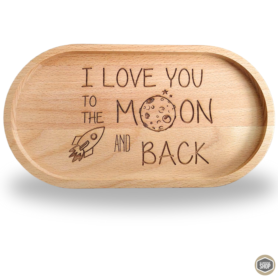 houten koffie tray to the moon | De Langstraatshop