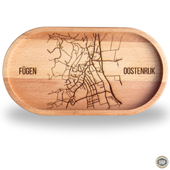 Houten koffie tray woonplaats | De Langstraatshop