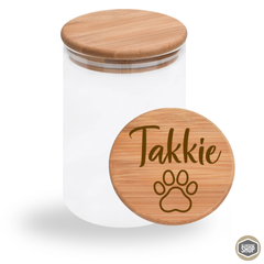 Hondensnackpot met naam 