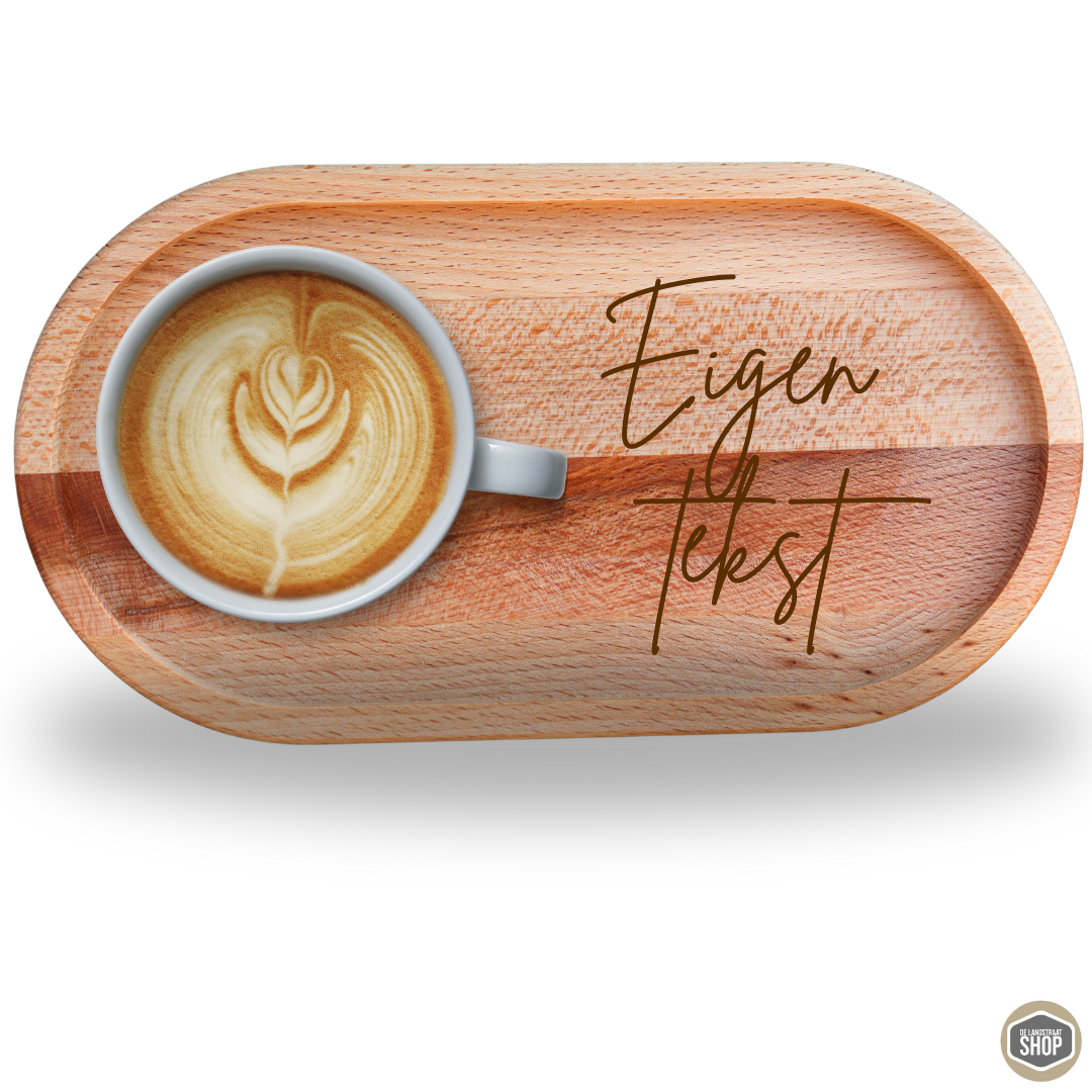 Koffie tray eigen tekst | De Langstraatshop