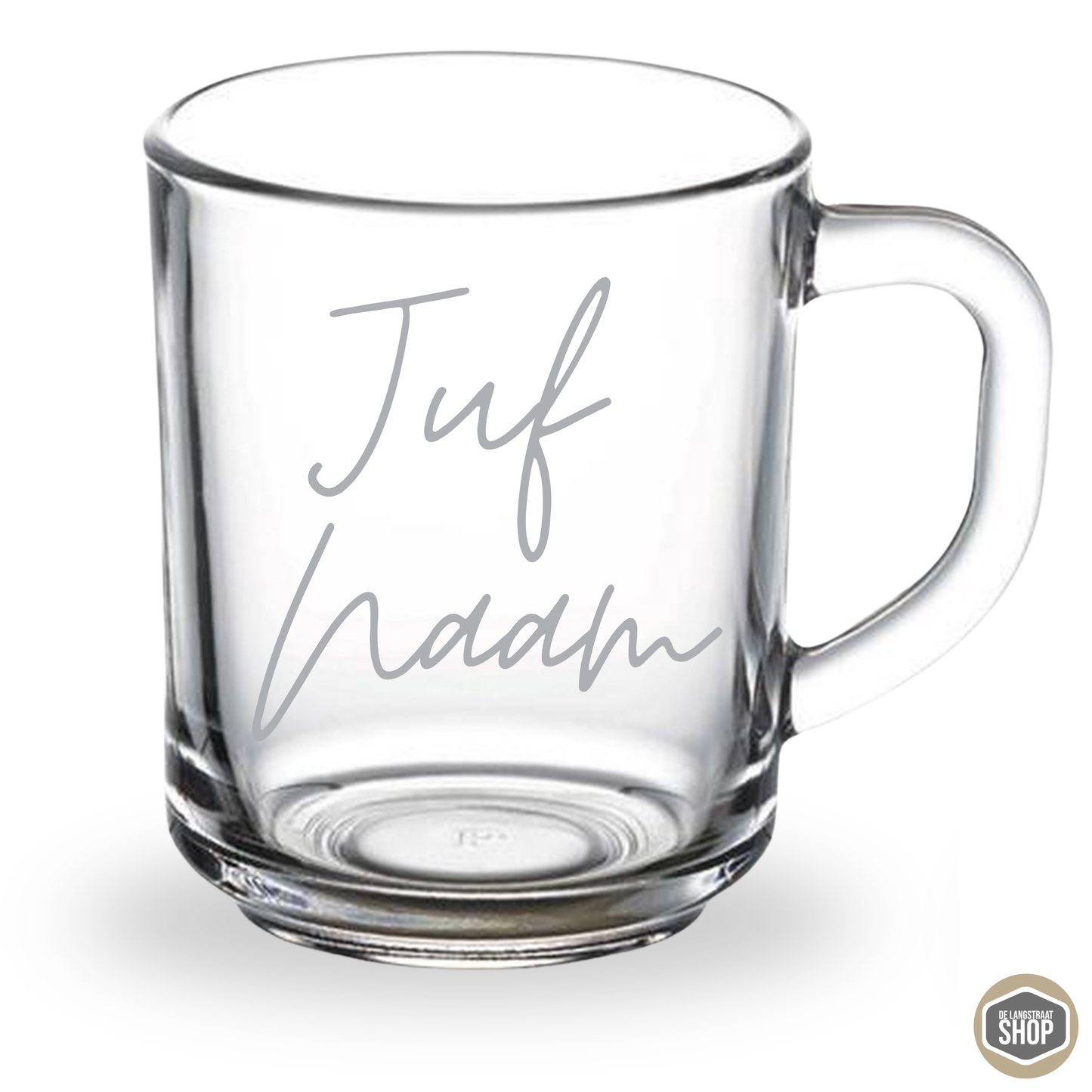 Theeglas juf of meester | persoonlijk cadeau