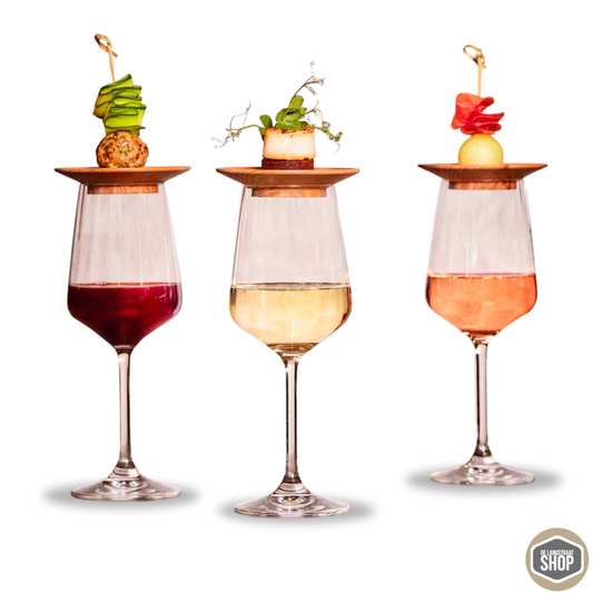 Amuse topper voor wijnglas – serveer tapas in stijl