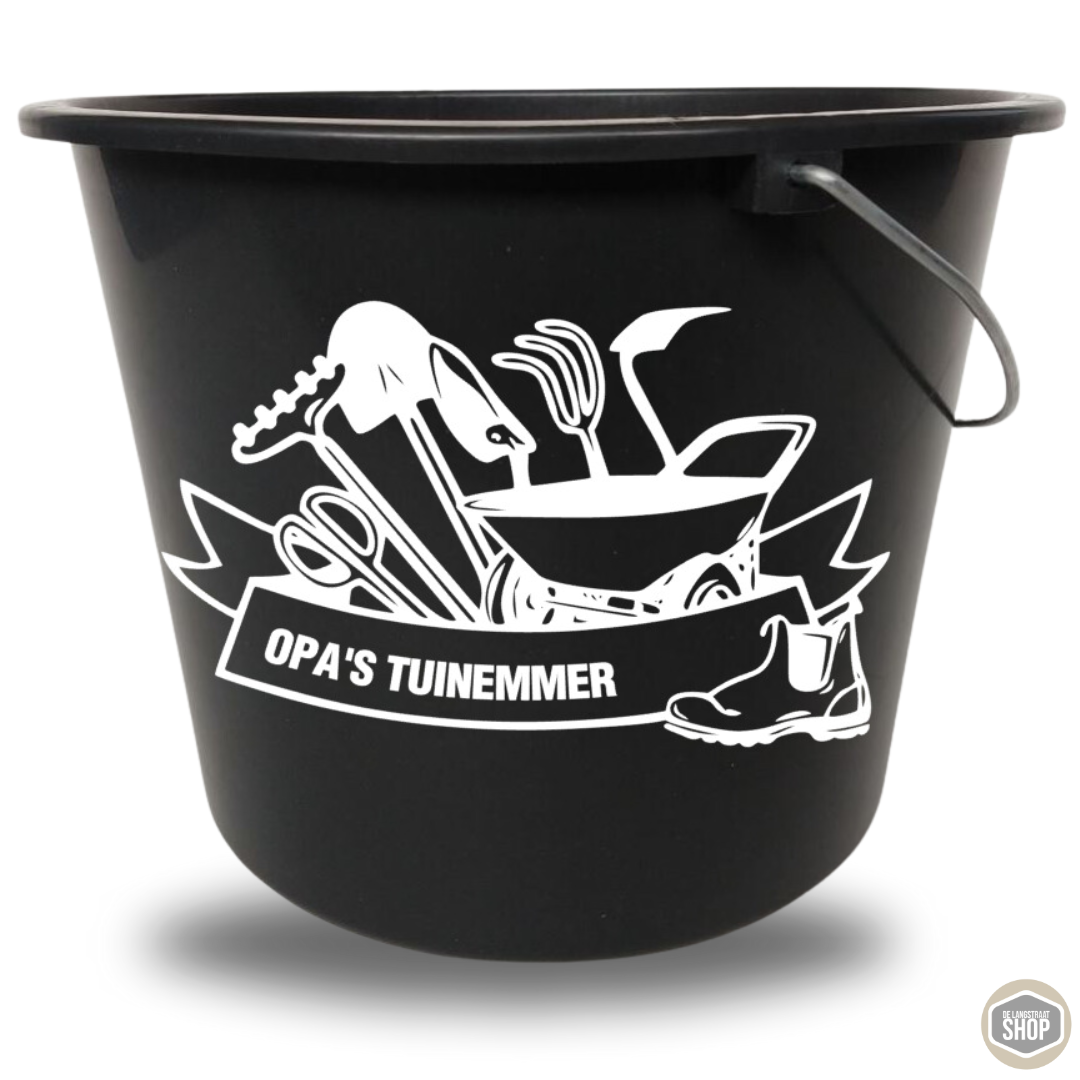 Emmer sticker opa's tuinemmer | De Langstraatshop