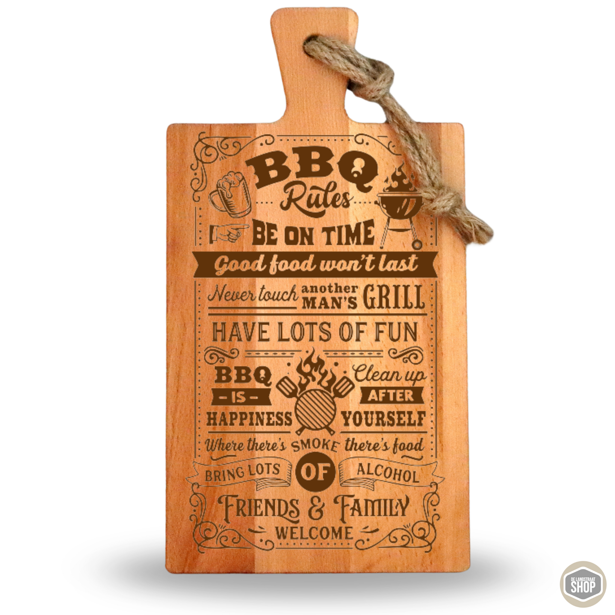 Borrelplank BBQ regels