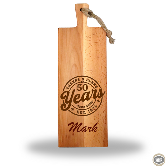 Borrelplank Abraham | Cheers & Beers to 50 Years