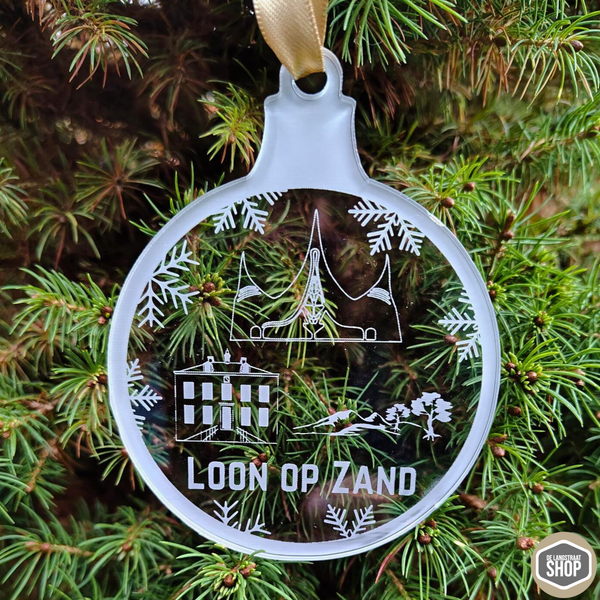 Kerstbal Loon op Zand | De Langstraatshop
