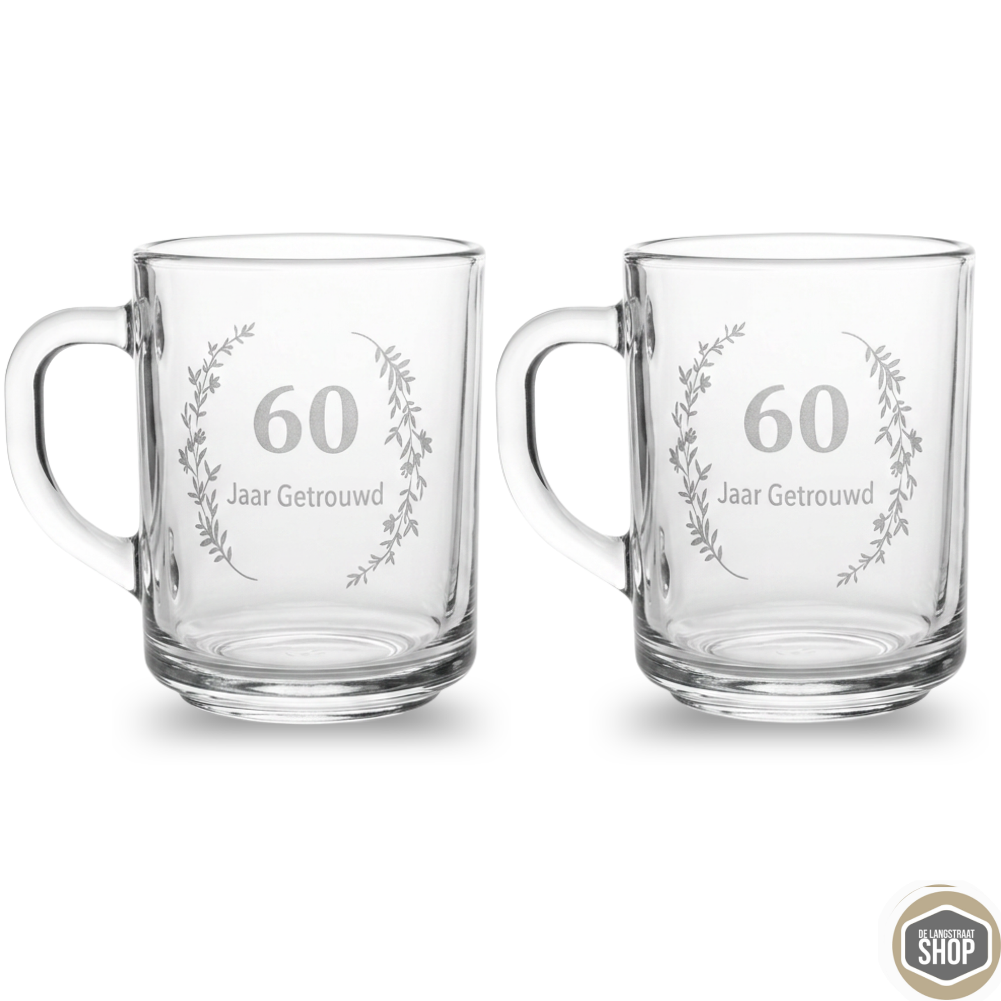 Theeglas trouwjubileum | persoonlijk cadeau