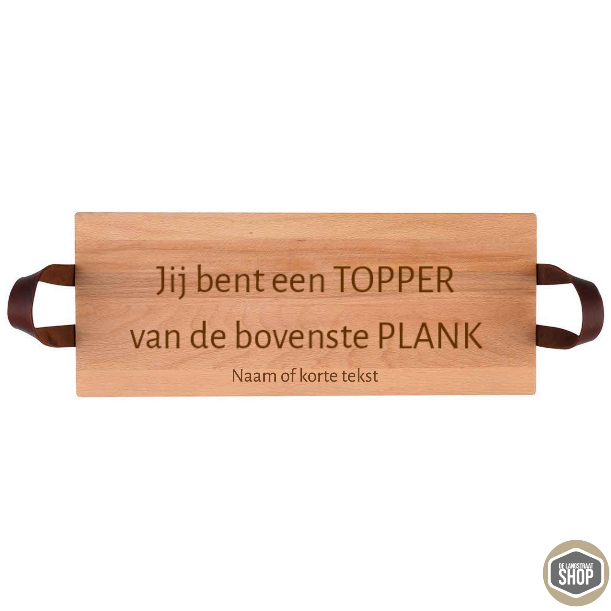 Beukenhouten borrelplank: Topper van de bovenste plank