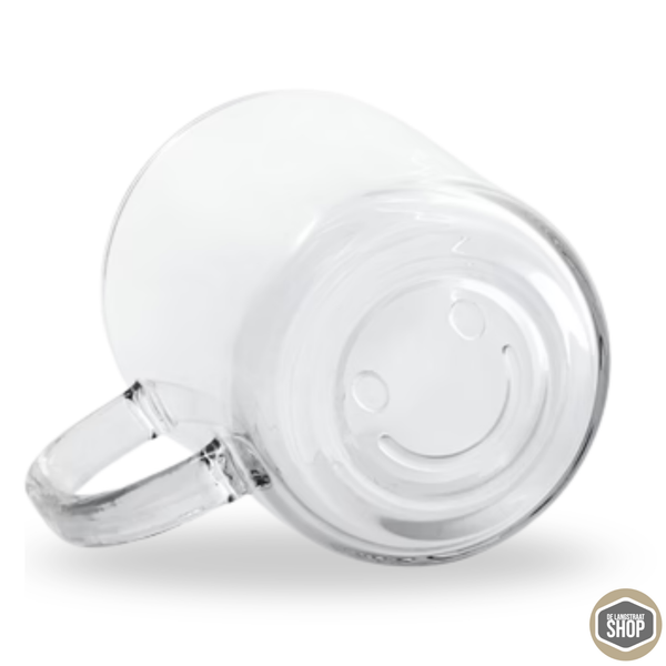 Gegraveerd theeglas met smiley in de bodem – persoonlijk en origineel cadeau voor theeliefhebbers