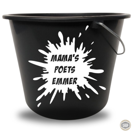 Emmer sticker poetsemmer op 12 liter bouwemmer