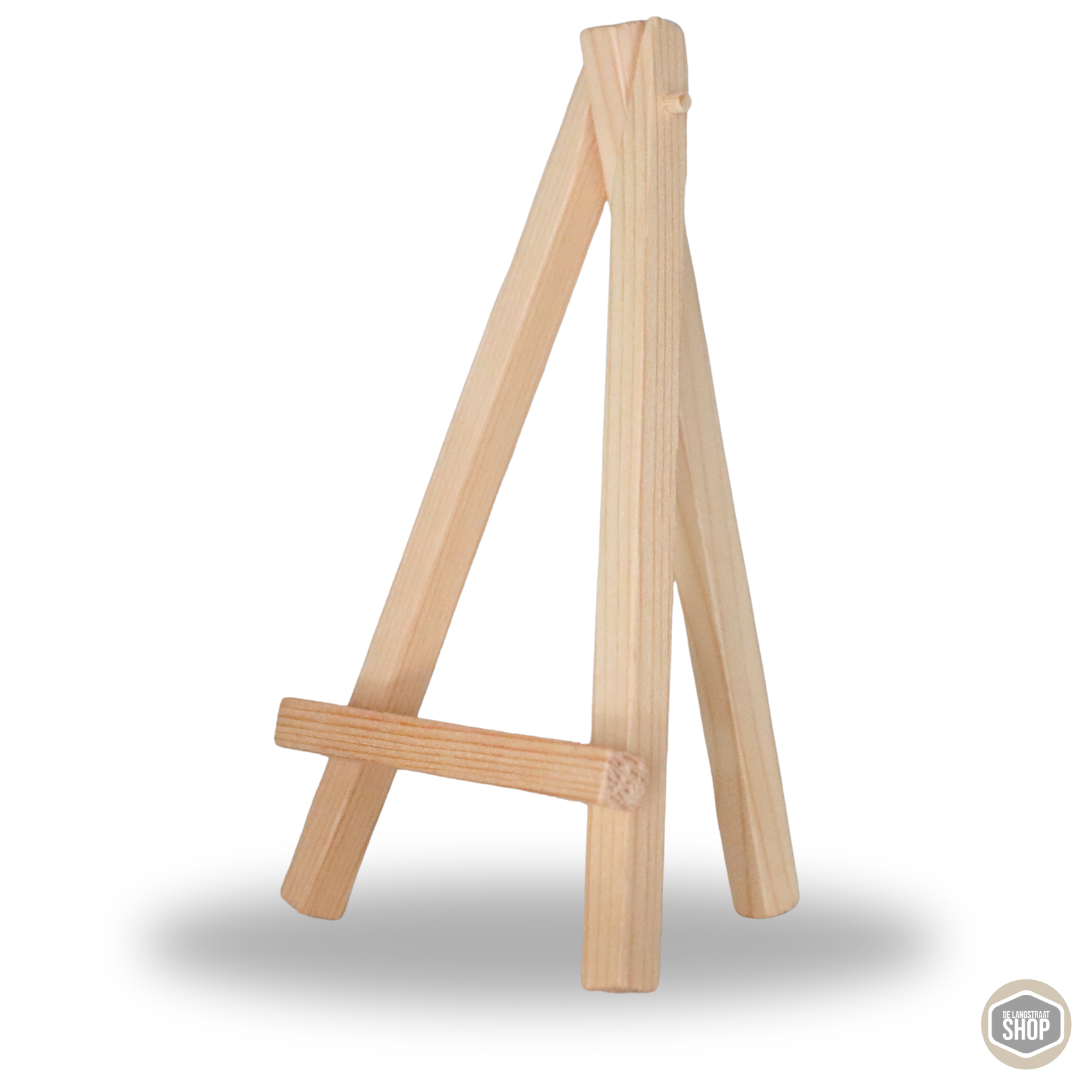 Houten tegelhouder standaard voor decoratieve tegeltjes tot 15 cm