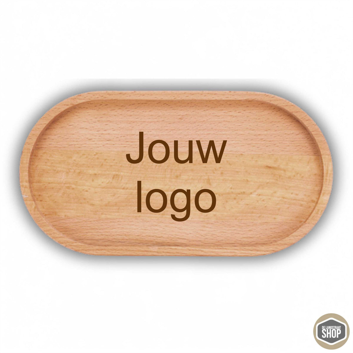 Houten koffietray met eigen logo | De Langstraatshop