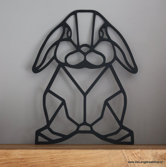 Wanddecoratie konijn | De Langstraatshop