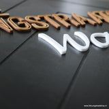 Handgemaakt houten naambord | De Langstraatshop